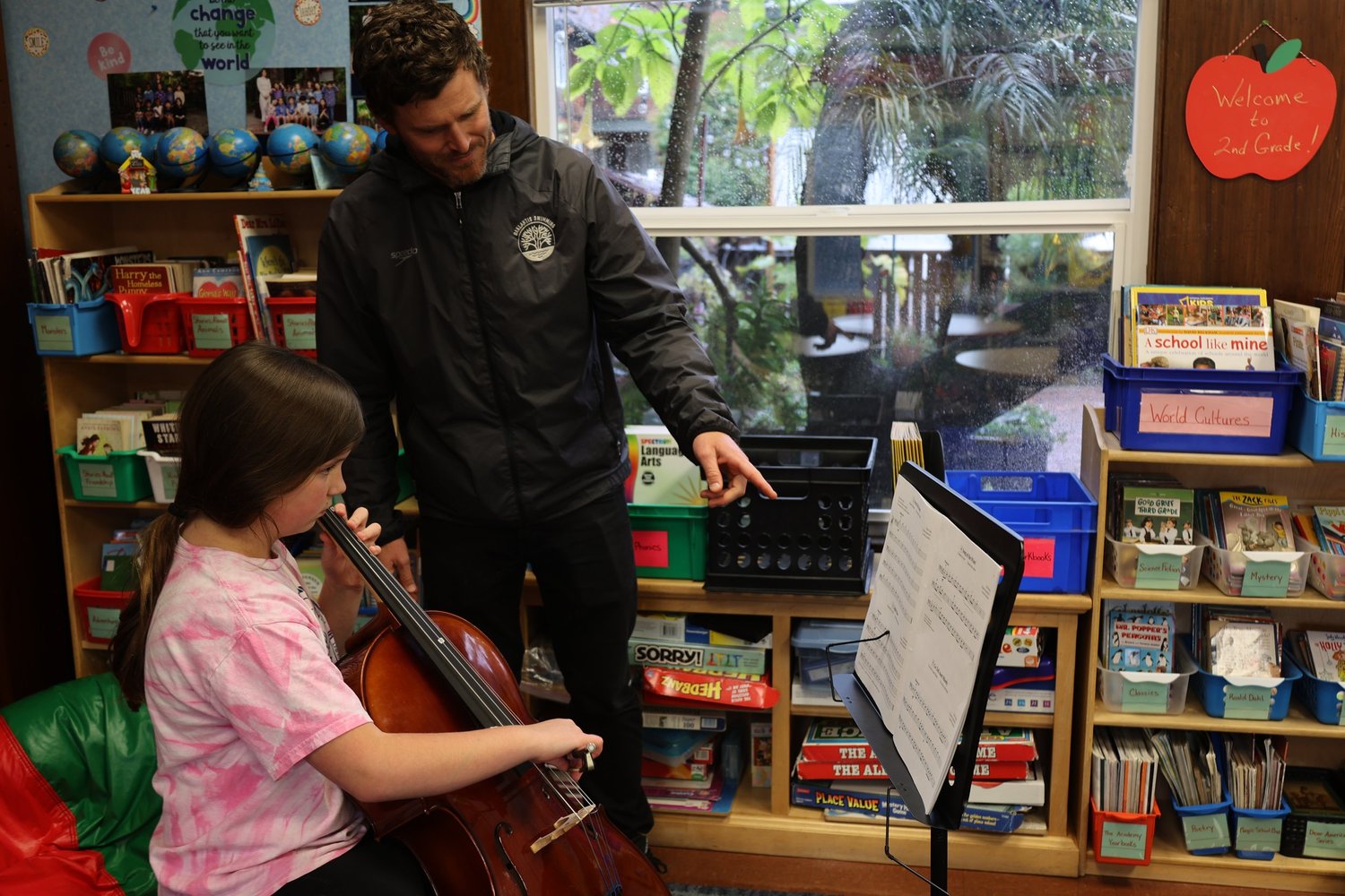 Scott Thompson playing cello